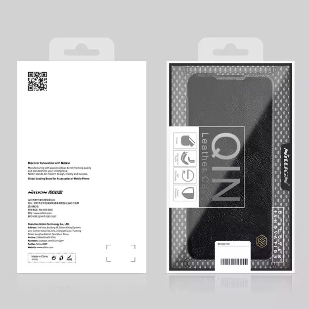 Nillkin Qin leather holster case for Samsung Galaxy A03s red 5