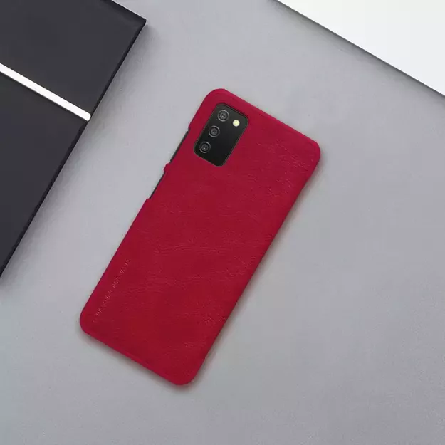 Nillkin Qin leather holster case for Samsung Galaxy A03s red 3