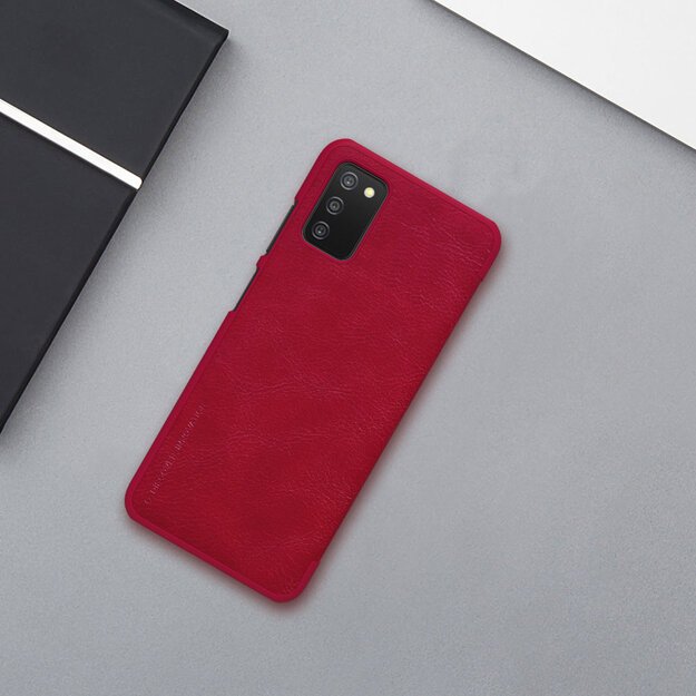 Nillkin Qin leather holster case for Samsung Galaxy A03s red 23