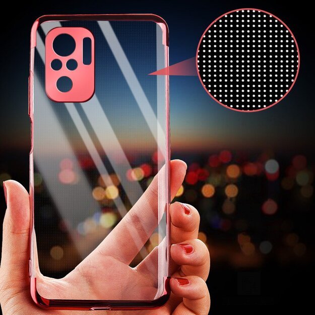 Clear Color Case Gel TPU Electroplating frame Cover for Xiaomi Redmi Note 10 5G / Poco M3 Pro black 13