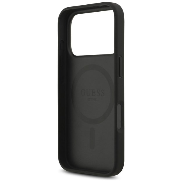Guess 4G Circle Classic Logo MagSafe case for iPhone 17 Pro - black 6