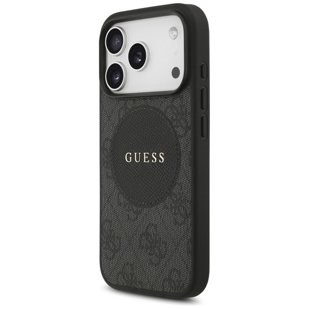 Guess 4G Circle Classic Logo MagSafe case for iPhone 17 Pro - black 1