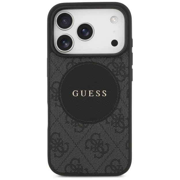 Guess 4G Circle Classic Logo MagSafe case for iPhone 17 Pro - black 2