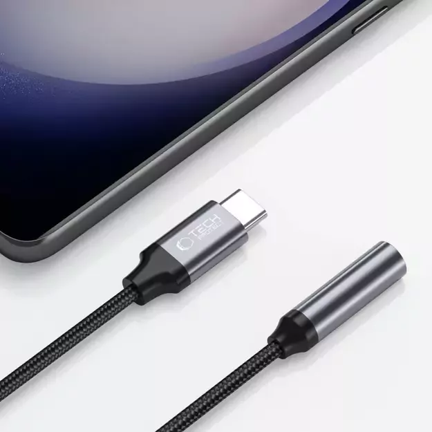 Tech-Protect UltraBoost USB-C / 3.5mm mini jack adapter - black 1