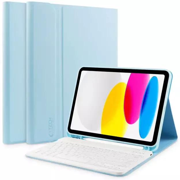 Tech-Protect SC Pen + Keyboard Case with Keyboard for iPad 10.9&quot  2022 - Light Blue