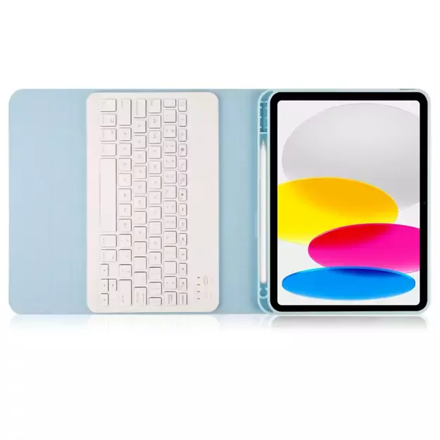 Tech-Protect SC Pen + Keyboard Case with Keyboard for iPad 10.9&quot  2022 - Light Blue 4