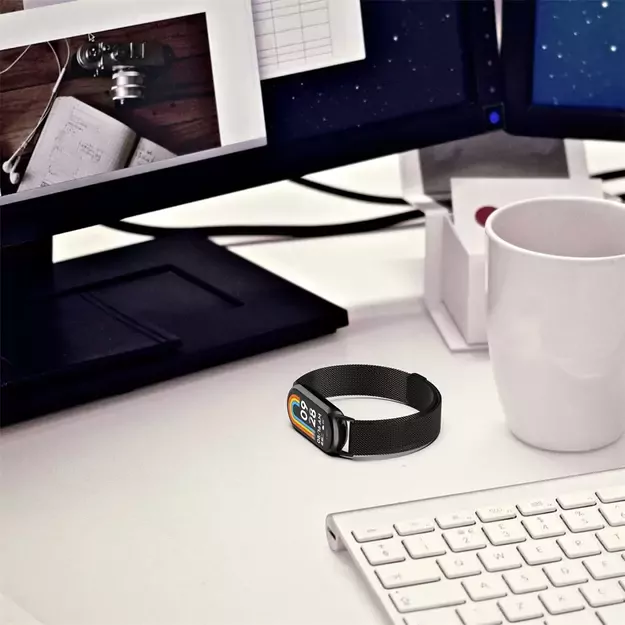 Tech-Protect MilaneseBand Strap for Xiaomi Smart Band 8 / 8 NFC - Silver 3