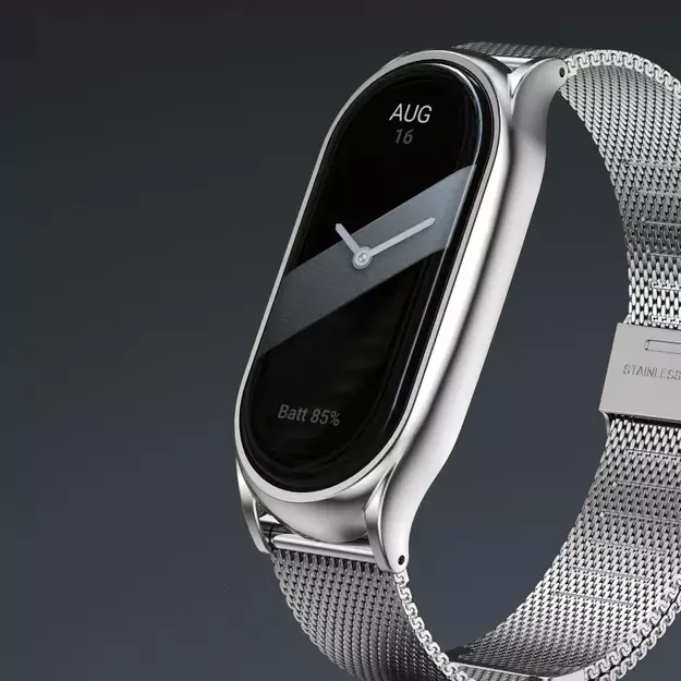 Tech-Protect MilaneseBand Strap for Xiaomi Smart Band 8 / 8 NFC - Silver 5