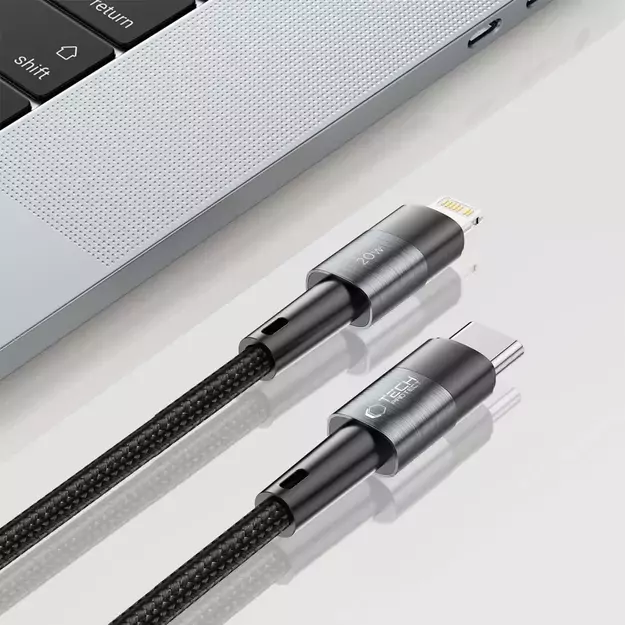 Tech-Protect UltraBoost Lightning / USB-C PD cable 20W 3A 1m - gray 2