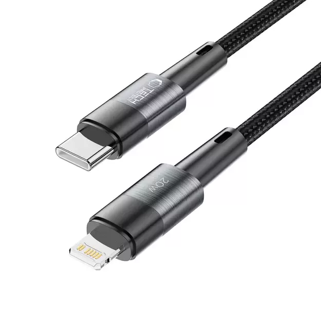 Tech-Protect UltraBoost Lightning / USB-C PD cable 20W 3A 1m - gray 1