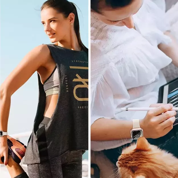 Tech-Protect Defense360 case for Apple Watch 4 / 5 / 6 / SE (44mm) - titanium orange 11