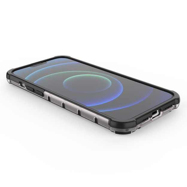 Honeycomb Case armor cover with TPU Bumper for iPhone 13 Pro Max green 16