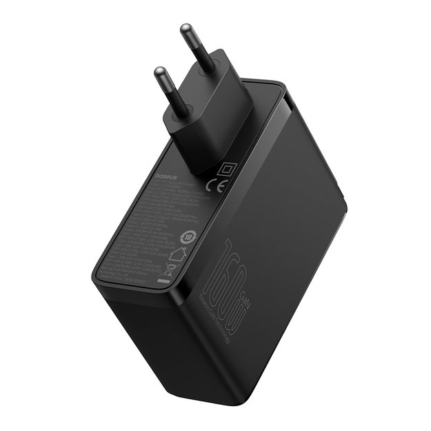 Baseus GaN5 Pro GaN charger 2x USB-C / USB-A 160W - black + USB-C - USB-C 240W cable - black 7