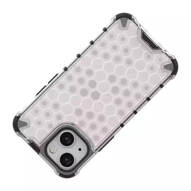 Honeycomb Case armor cover with TPU Bumper for iPhone 13 mini green 6