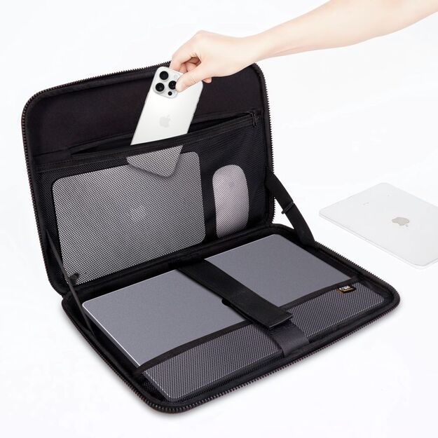 Tech-Protect Kevlar Pro Laptop Case 13-14&quot  - Black 3