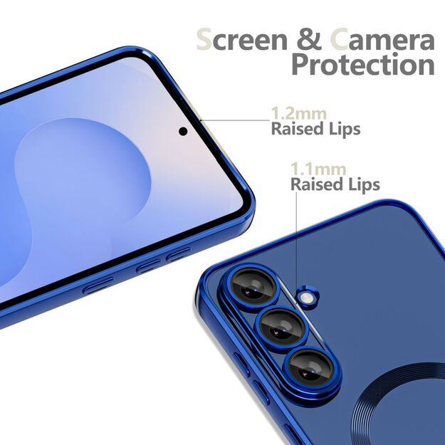 Tech-Protect MagFlex MagSafe Case for Samsung Galaxy A17 4G/5G - Transparent Blue 2