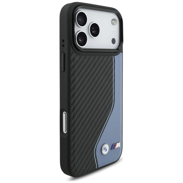 BMW M Carbon Logo MagSafe Case for iPhone 17 Pro Max - Blue 3