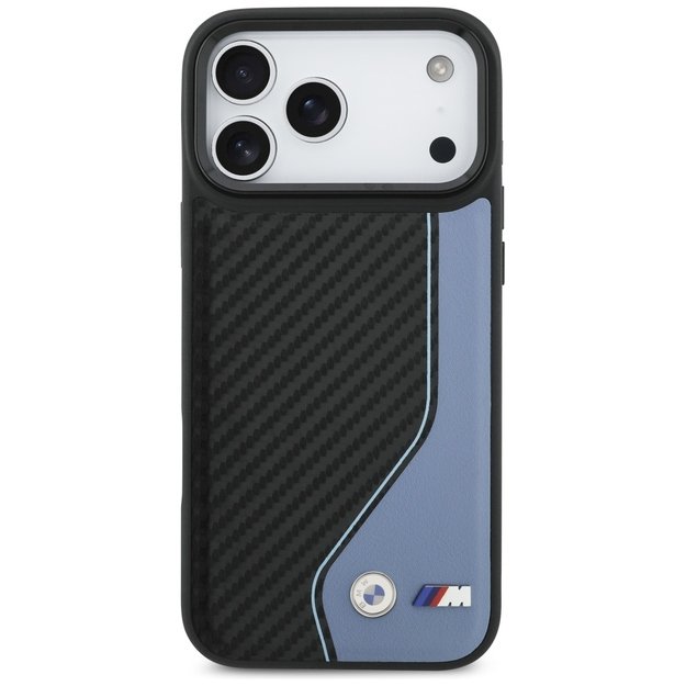 BMW M Carbon Logo MagSafe Case for iPhone 17 Pro Max - Blue 2