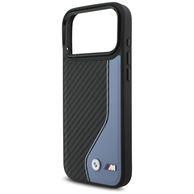 BMW M Carbon Logo MagSafe Case for iPhone 17 Pro Max - Blue 5