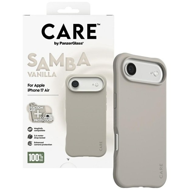 CARE by PanzerGlass Fashionable Samba MagSafe Case for iPhone Air - Gray 3