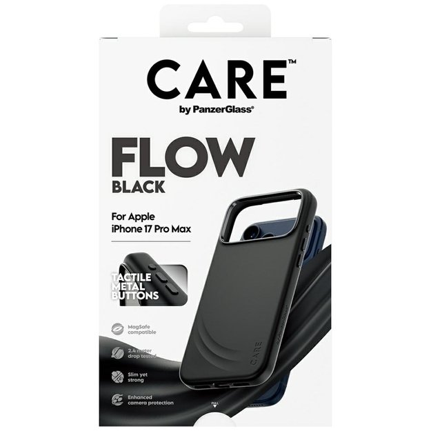 CARE by PanzerGlass Feature FLOW MagSafe Case for iPhone 17 Pro Max - Black 4
