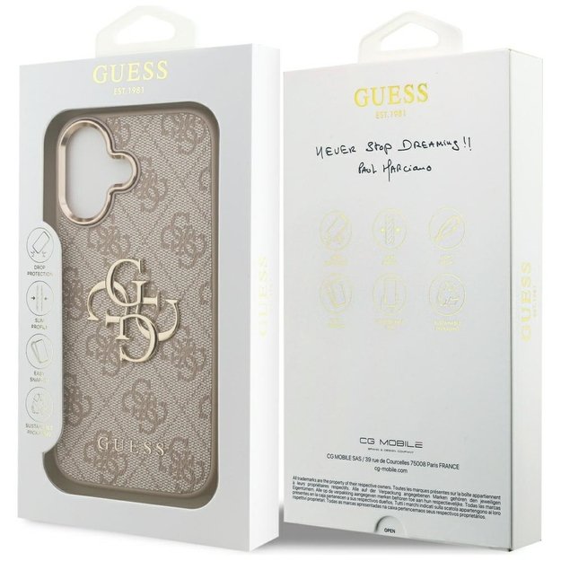 Guess 4G Big 4G Classic Logo Case for iPhone 17 - Rose Gold 7
