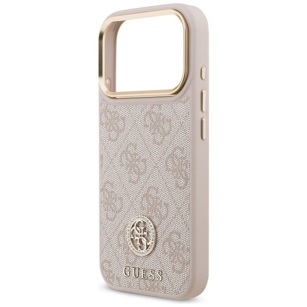 Guess 4G Strass Logo MagSafe Case for iPhone 17 Pro - Pink 5
