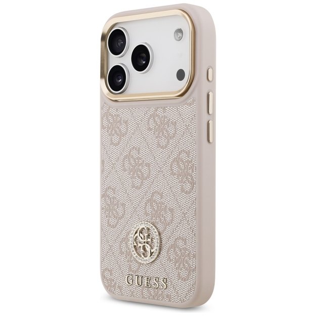 Guess 4G Strass Logo MagSafe Case for iPhone 17 Pro - Pink 1