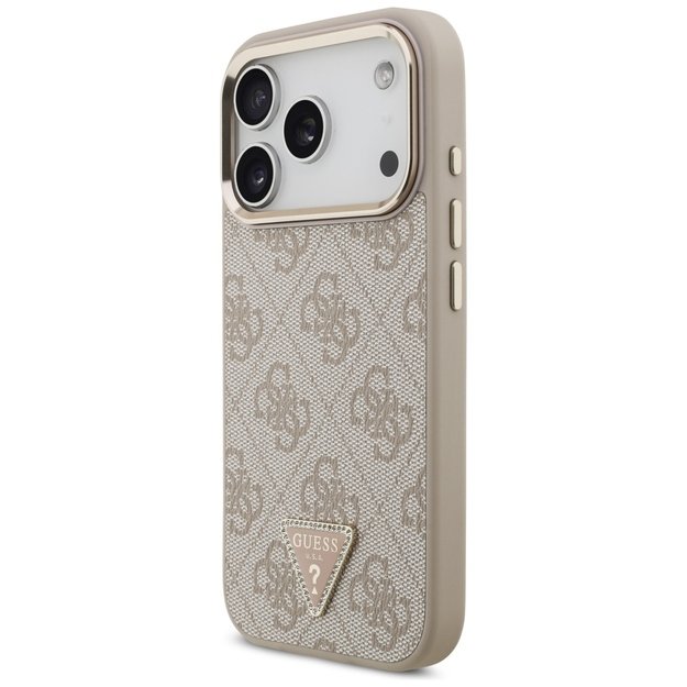 Guess 4G Triangle Logo MagSafe Case for iPhone 17 Pro - Rose Gold 1