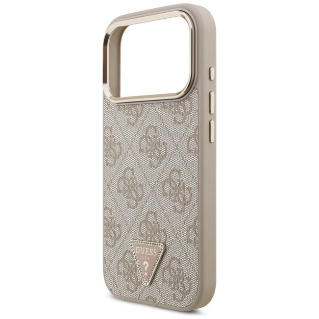 Guess 4G Triangle Logo MagSafe Case for iPhone 17 Pro - Rose Gold 5