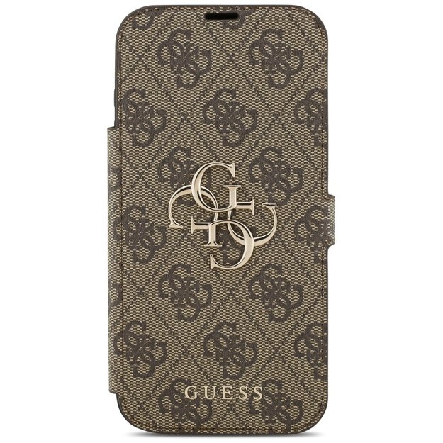 Guess Book 4G Metal Logo Case for iPhone 17 Pro Max - Brown 2