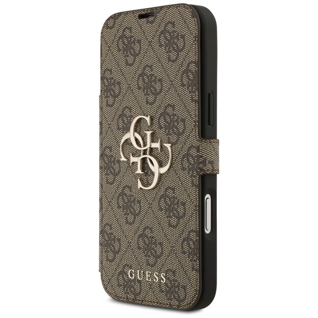 Guess Book 4G Metal Logo Case for iPhone 17 Pro Max - Brown 1