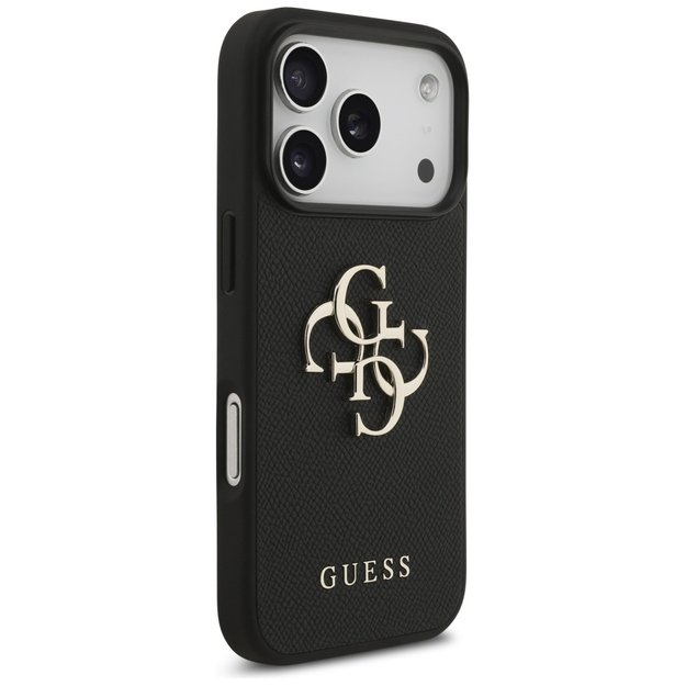 Guess Grained Big 4G &amp  Classic Logo case for iPhone 17 Pro - black 3