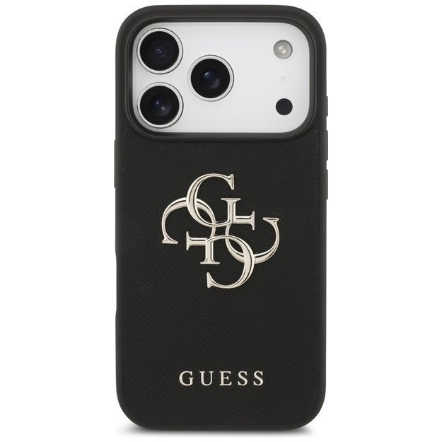 Guess Grained Big 4G &amp  Classic Logo case for iPhone 17 Pro - black 2