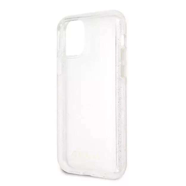 Guess GUHCN65PCGLSI iPhone 11 Pro Max silver/silver hard case Glitter 8