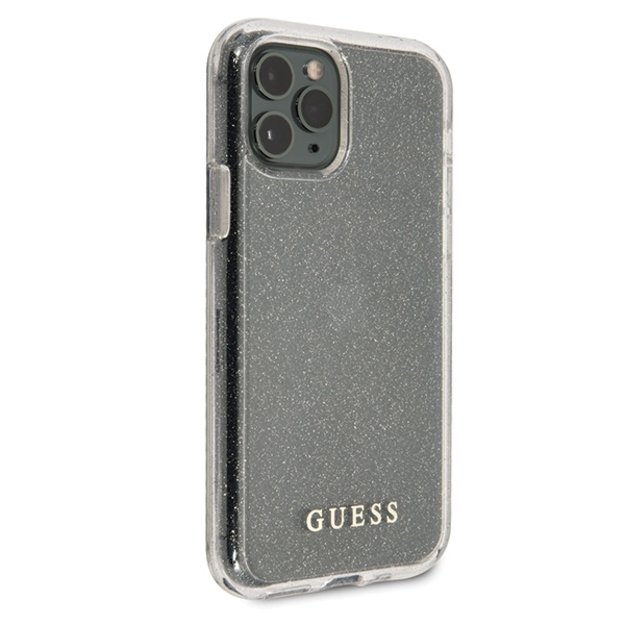 Guess GUHCN65PCGLSI iPhone 11 Pro Max silver/silver hard case Glitter 4