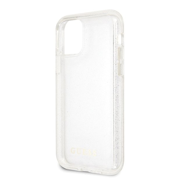 Guess GUHCN65PCGLSI iPhone 11 Pro Max silver/silver hard case Glitter 2