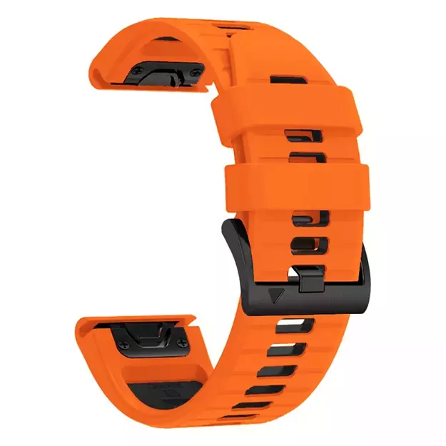 Tech-Protect IconBand Pro Strap for Garmin Fenix 3 / 5X / 3HR / 5X Plus / 6X / 6X Pro / 7X - Orange-Black 3