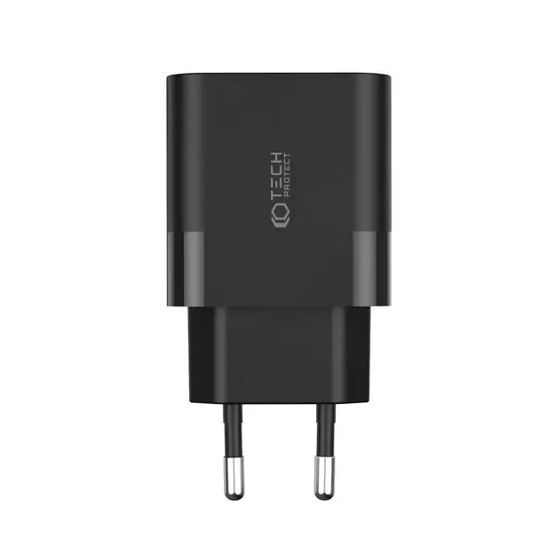 Tech-Protect C20W charger 2x USB-C PD 20W - black 2