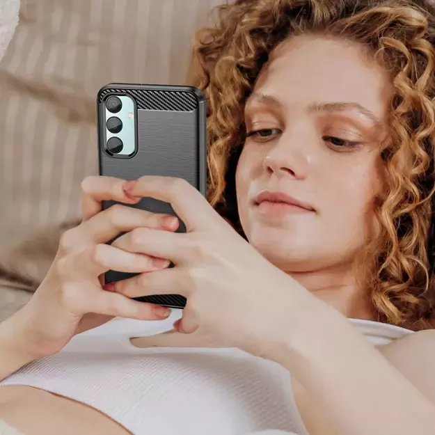 Tech-Protect TPUCarbon Case for Samsung Galaxy M15 5G - Black 4
