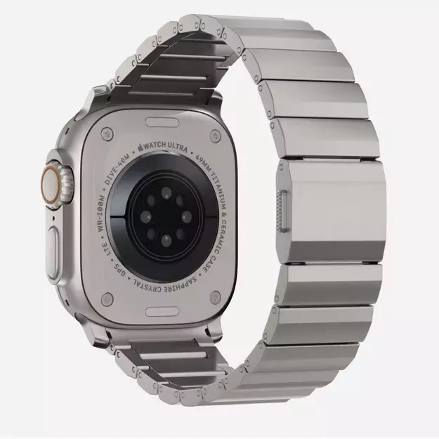 Tech-Protect SteelBand for Apple Watch 4 / 5 / 6 / 7 / 8 / 9 / SE / Ultra 1 / 2 (42/44/45/49 mm) - titanium 1