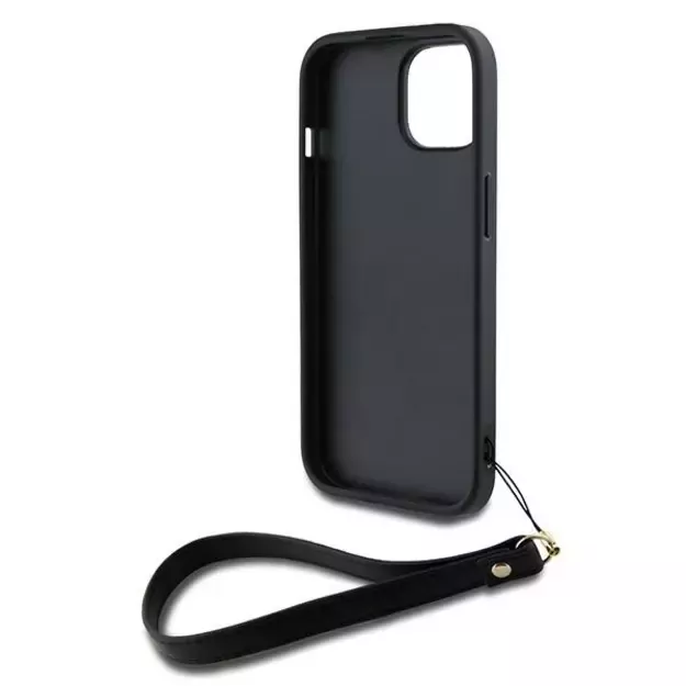 DKNY Wrist Strap Stock Logo case for iPhone 14 / 15 / 13 - black 9