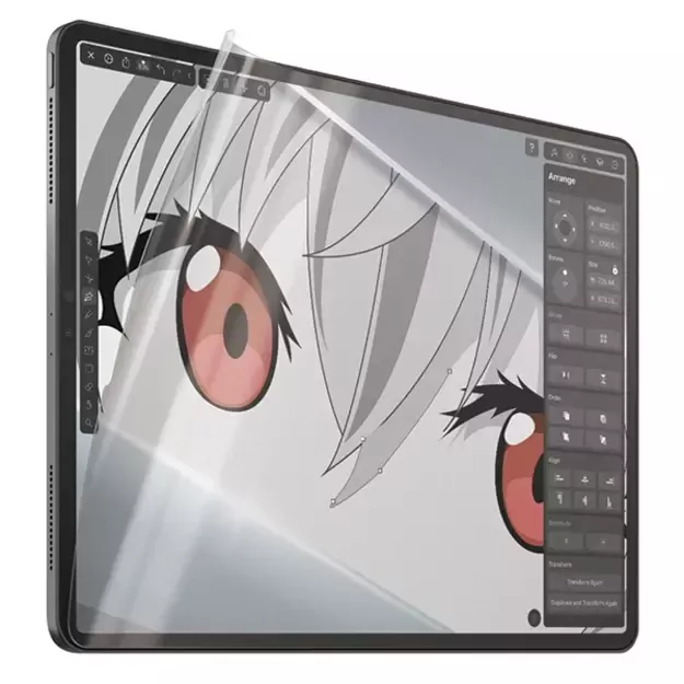Antibacterial PanzerGlass GraphicPaper foil with a glare filter for iPad Pro 12.9&quot  2018 / 2020 / 2021 / 2022 2