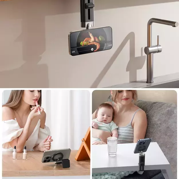 Joyroom JR-ZS413 magnetic travel stand for 4.7-7.0  phone - black 13