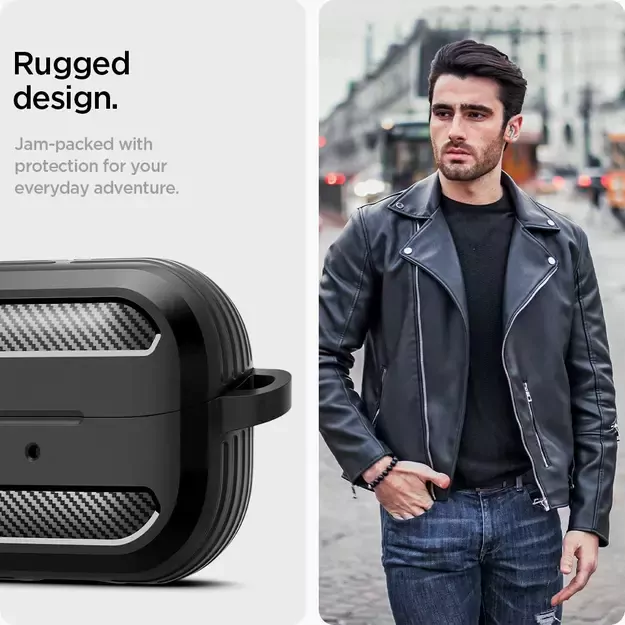 Spigen Rugged Armor Samsung Galaxy Buds 3 / 3 Pro Case - Black 11