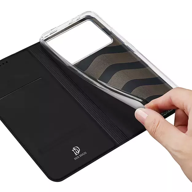Dux Ducis Skin Pro case for Xiaomi Poco X6 Pro 5G / Redmi K70E with flap and card slot - black 18