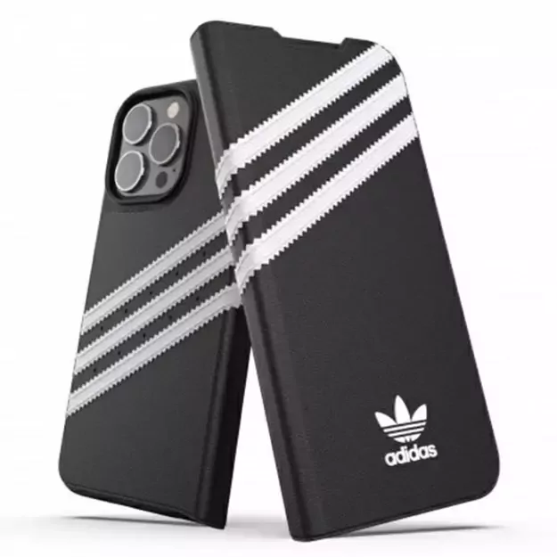 Adidas OR Booklet Case PU iPhone 13 Pro / 13 6,1  czarno biały/black white 47112