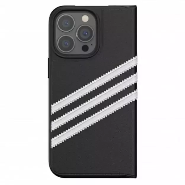 Adidas OR Booklet Case PU iPhone 13 Pro / 13 6,1  czarno biały/black white 47112 4