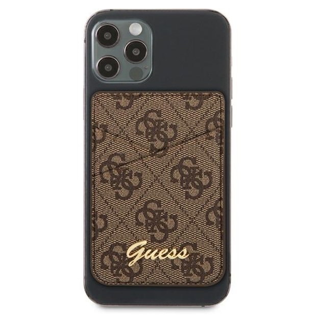 Guess Wallet Card Slot GUWMS4GTLBR MagSafe 4G brown/brown 1