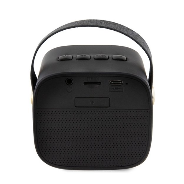 Guess Bluetooth speaker GUWSB2P4SMK Speaker mini black/black 4G Leather Script Logo with Strap 2